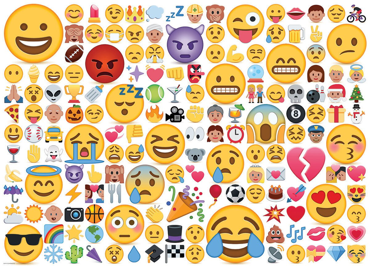 Palapeli Eurographics, 6000-0816, Emojipuzzle, What`s your Mood?, 1000 kpl hinta ja tiedot | Palapelit | hobbyhall.fi