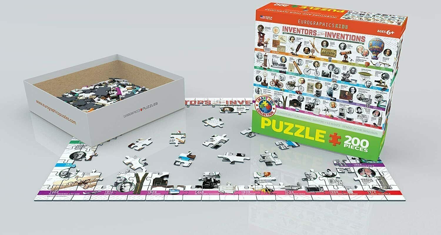 Palapeli Eurographics, 6200-0724, Inventors and their Inventions, 200 kpl hinta ja tiedot | Palapelit | hobbyhall.fi