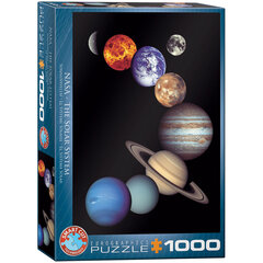 Palapeli Eurographics, 6000-0100, NASA Solar System, 1000 kpl hinta ja tiedot | Palapelit | hobbyhall.fi