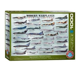 Palapeli Eurographics, 6000-0076, Modern Warplanes, 1000 kpl hinta ja tiedot | Palapelit | hobbyhall.fi