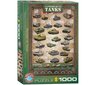 Palapeli Eurographics, 6000-0381, History of Tanks, 1000 kpl hinta ja tiedot | Palapelit | hobbyhall.fi