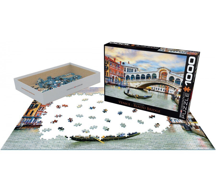 Palapeli Eurographics, 6000-0766, Venice, The Grand Canal, 1000 kpl hinta ja tiedot | Palapelit | hobbyhall.fi