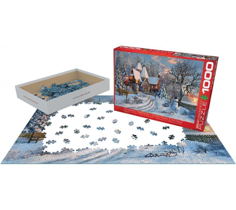 Palapeli Eurographics, 6000-0790, Christmas Cottage, 1000 kpl hinta ja tiedot | Palapelit | hobbyhall.fi