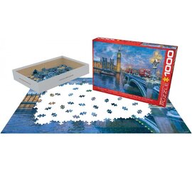 Palapeli Eurographics, 6000-0916, Christmas Eve in London, 1000 kpl hinta ja tiedot | Palapelit | hobbyhall.fi