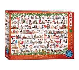 Palapeli Eurographics, 6000-0940, Holiday Cats, 1000 kpl hinta ja tiedot | Palapelit | hobbyhall.fi