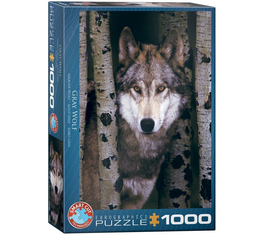 Palapeli Eurographics, 6000-1244, Gray Wolf, 1000 kpl hinta ja tiedot | Palapelit | hobbyhall.fi