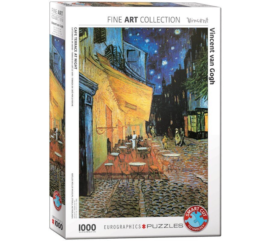 Palapeli Eurographics, 6000-2143, Café Terrace at Night, 1000 kpl hinta ja tiedot | Palapelit | hobbyhall.fi