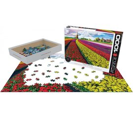 Palapeli Eurographics, 6000-5326, Tulip Fields, 1000 kpl hinta ja tiedot | Palapelit | hobbyhall.fi