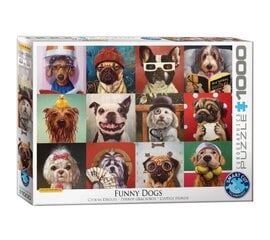 Palapeli Eurographics, 6000-5523, Funny Dogs, 1000 kpl hinta ja tiedot | Palapelit | hobbyhall.fi