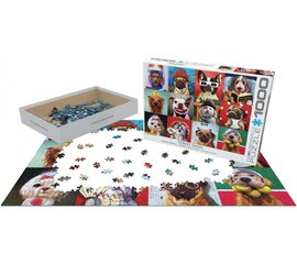 Palapeli Eurographics, 6000-5523, Funny Dogs, 1000 kpl hinta ja tiedot | Palapelit | hobbyhall.fi