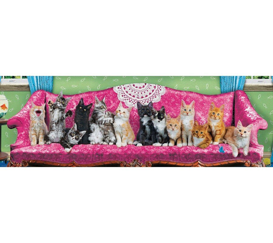 Palapeli Eurographics, 6010-5629, Kitty Cat Couch, 1000 kpl hinta ja tiedot | Palapelit | hobbyhall.fi