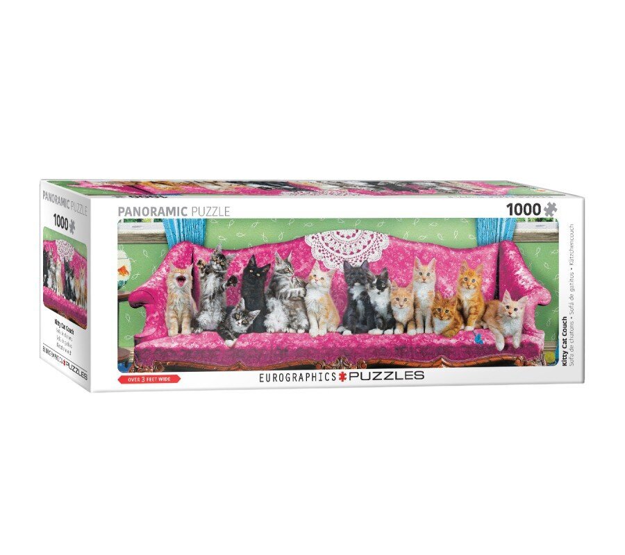 Palapeli Eurographics, 6010-5629, Kitty Cat Couch, 1000 kpl hinta ja tiedot | Palapelit | hobbyhall.fi