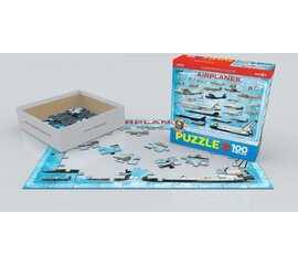 Palapeli Eurographics, 6100-0086, Airplanes, 100 kpl hinta ja tiedot | Palapelit | hobbyhall.fi