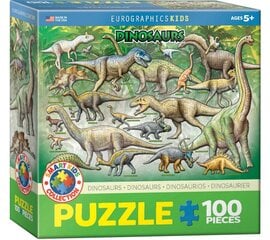 Palapeli Eurographics, 6100-0098, Dinosaurs, 100 kpl hinta ja tiedot | Palapelit | hobbyhall.fi