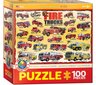 Palapeli Eurographics, 6100-0239, Fire Trucks, 100 kpl hinta ja tiedot | Palapelit | hobbyhall.fi