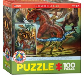 Palapeli Eurographics, 6100-0359, Carnivorous Dinosaurs, 100 kpl hinta ja tiedot | Palapelit | hobbyhall.fi