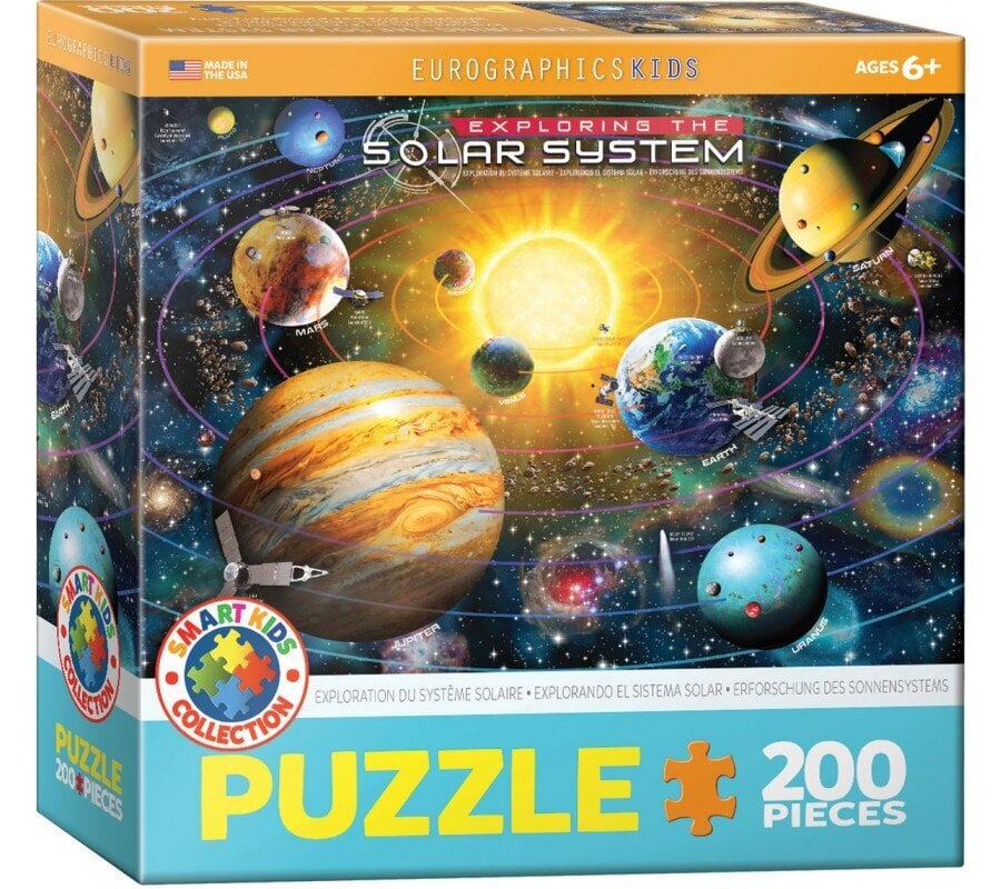 Palapeli Eurographics, 6200-5486, Exploring the Solar System, 200 kpl hinta ja tiedot | Palapelit | hobbyhall.fi