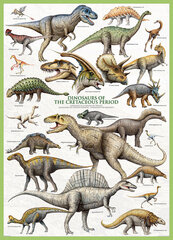 Palapeli Eurographics, 6000-0098, Dinosaurs of the Cretaceous, 1000 kpl hinta ja tiedot | Palapelit | hobbyhall.fi