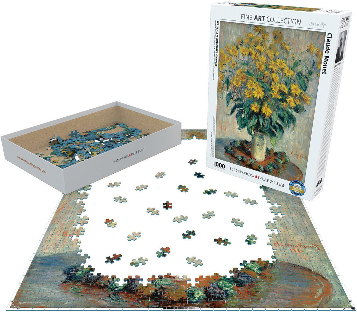 Palapeli Eurographics, 6000-0319, Artichoke Flowers, 1000 kpl hinta ja tiedot | Palapelit | hobbyhall.fi