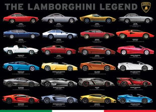 Palapeli Eurographics, 6000-0822, The Lamborghini Legend, 1000 kpl hinta ja tiedot | Palapelit | hobbyhall.fi