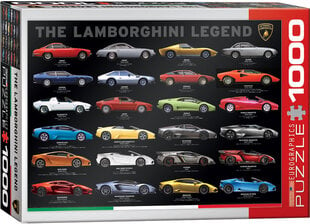 Palapeli Eurographics, 6000-0822, The Lamborghini Legend, 1000 kpl hinta ja tiedot | Palapelit | hobbyhall.fi