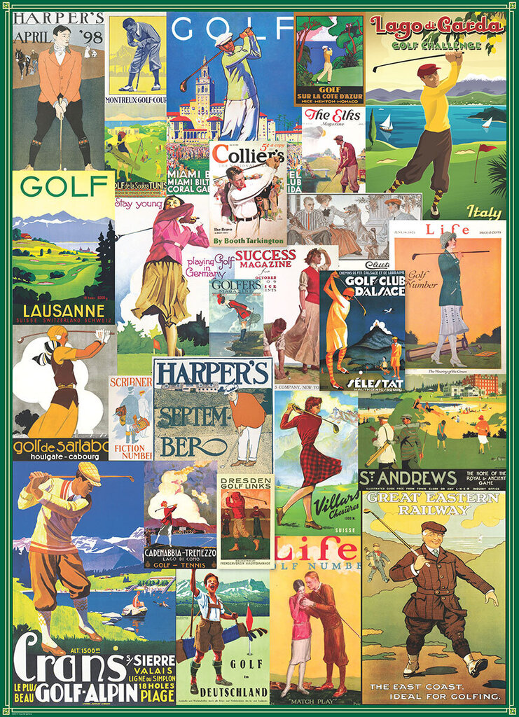 Palapeli Eurographics, 6000-0933, Golf Around the World, 1000 kpl hinta ja tiedot | Palapelit | hobbyhall.fi