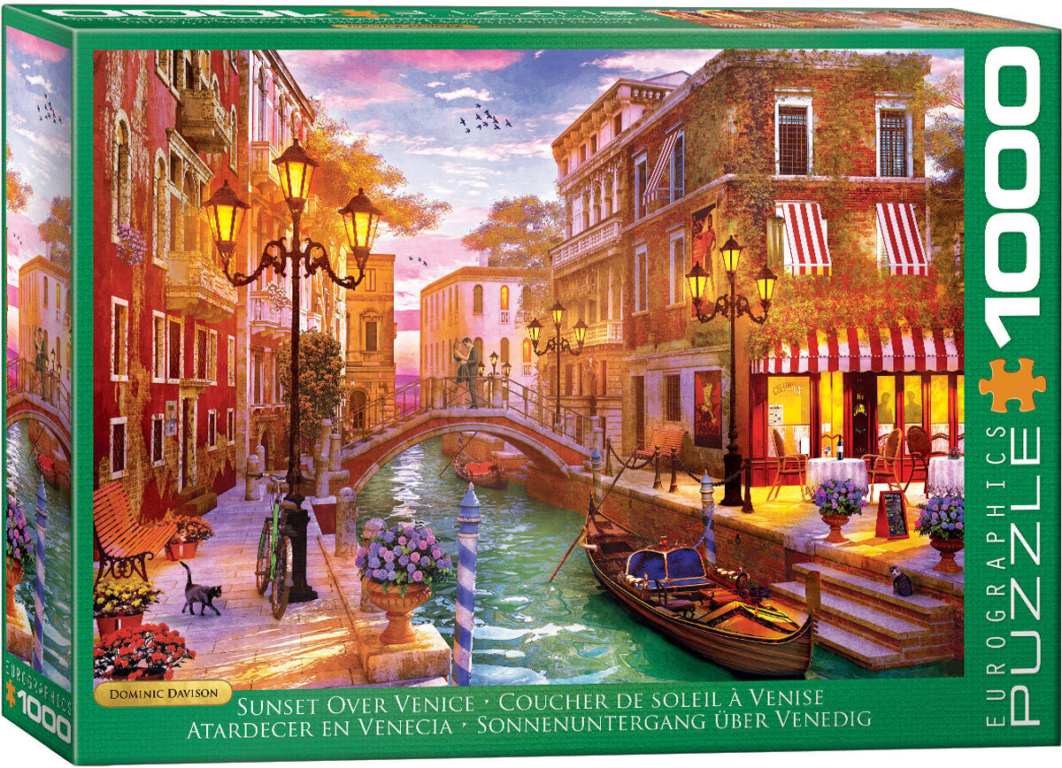 Palapeli Eurographics, 6000-5353, Sunset Over Venice, 1000 kpl hinta ja tiedot | Palapelit | hobbyhall.fi