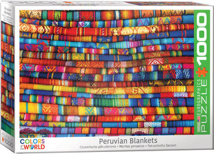 Palapeli Eurographics, 6000-5535, Peruvian Blankets, 1000 kpl hinta ja tiedot | Palapelit | hobbyhall.fi