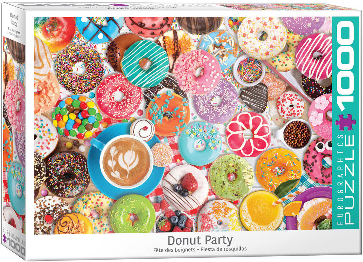 Palapeli Eurographics, 6000-5602, Donut Party, 1000 kpl hinta ja tiedot | Palapelit | hobbyhall.fi