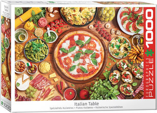 Palapeli Eurographics, 6000-5615, Italian Table, 1000 kpl hinta ja tiedot | Palapelit | hobbyhall.fi