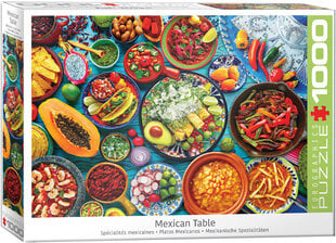 Palapeli Eurographics, 6000-5616, Mexican Table, 1000 kpl hinta ja tiedot | Palapelit | hobbyhall.fi