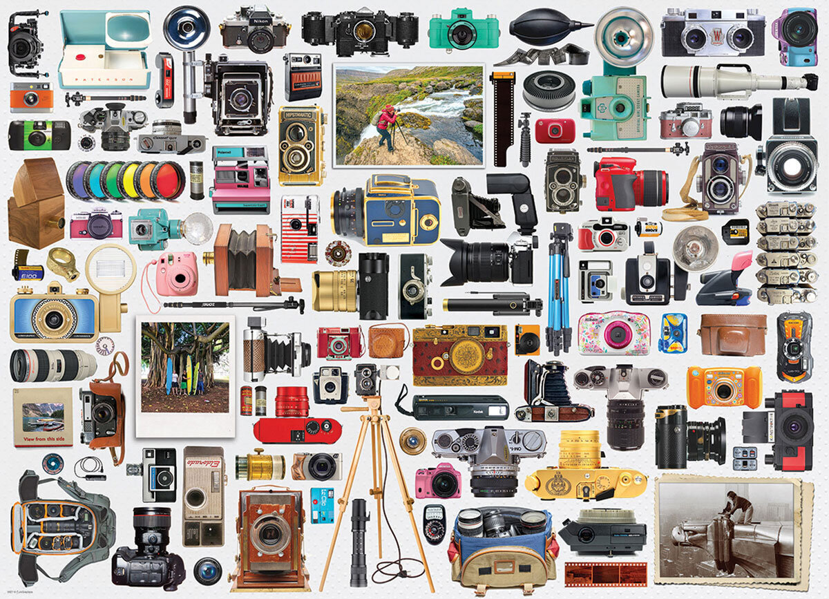 Palapeli Eurographics, 6000-5627, The World of Cameras, 1000 kpl hinta ja tiedot | Palapelit | hobbyhall.fi
