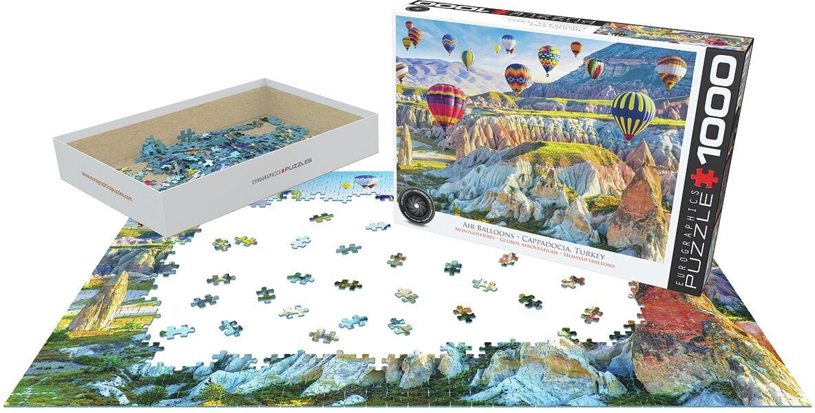 Palapeli Eurographics, 6000-5717, Air Balloons, Cappadocia, Turkey, 1000 kpl hinta ja tiedot | Palapelit | hobbyhall.fi