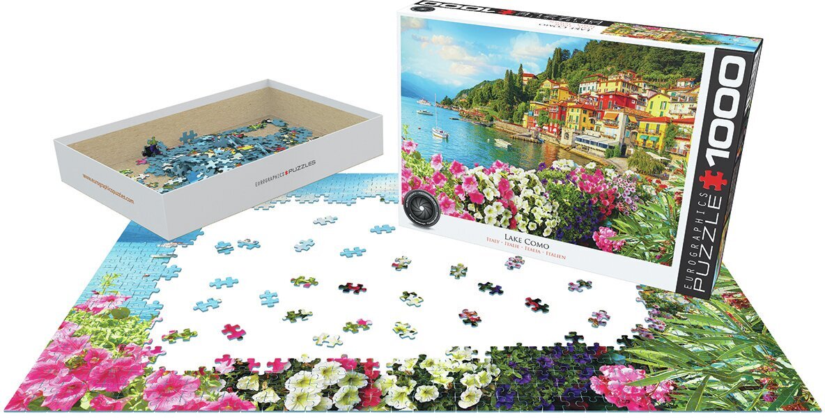 Palapeli Eurographics, 6000-5763, Lake Como, Italy, 1000 kpl hinta ja tiedot | Palapelit | hobbyhall.fi