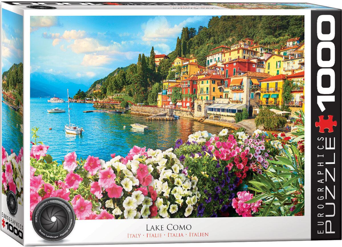 Palapeli Eurographics, 6000-5763, Lake Como, Italy, 1000 kpl hinta ja tiedot | Palapelit | hobbyhall.fi