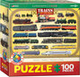 Palapeli Eurographics, 6100-0090, Trains, 100 kpl hinta ja tiedot | Palapelit | hobbyhall.fi