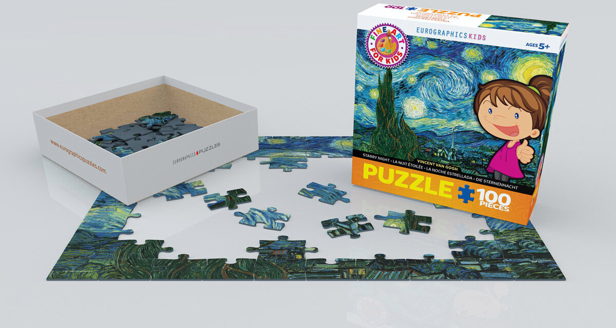 Palapeli Eurographics, 6100-1204, The Starry Night, 100 kpl hinta ja tiedot | Palapelit | hobbyhall.fi