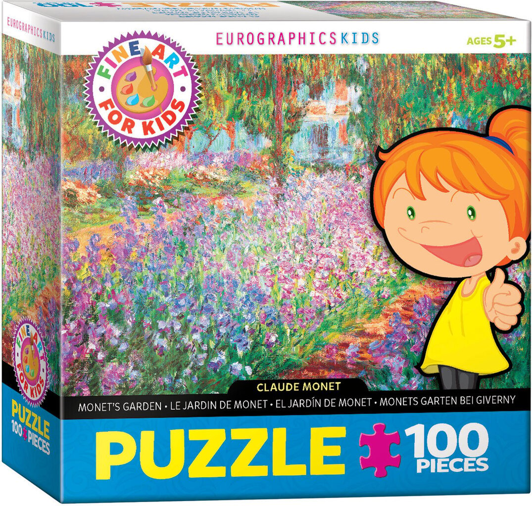 Palapeli Eurographics, 6100-4908, Monet’s Garden, 100 kpl hinta ja tiedot | Palapelit | hobbyhall.fi