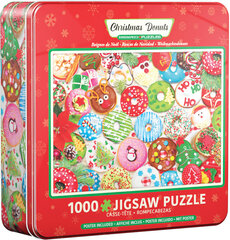 Palapeli Eurographics, 8051-5660, Christmas Donuts, Tin, 1000 kpl hinta ja tiedot | Palapelit | hobbyhall.fi