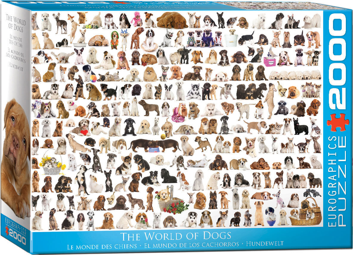 Palapeli Eurographics, 8220-0581, The World of Dogs, 2000 kpl hinta ja tiedot | Palapelit | hobbyhall.fi