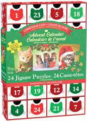 Palapeli Eurographics, 8924-5737, Christmas Cats, Advent Calendars, 1200 kpl hinta ja tiedot | Palapelit | hobbyhall.fi