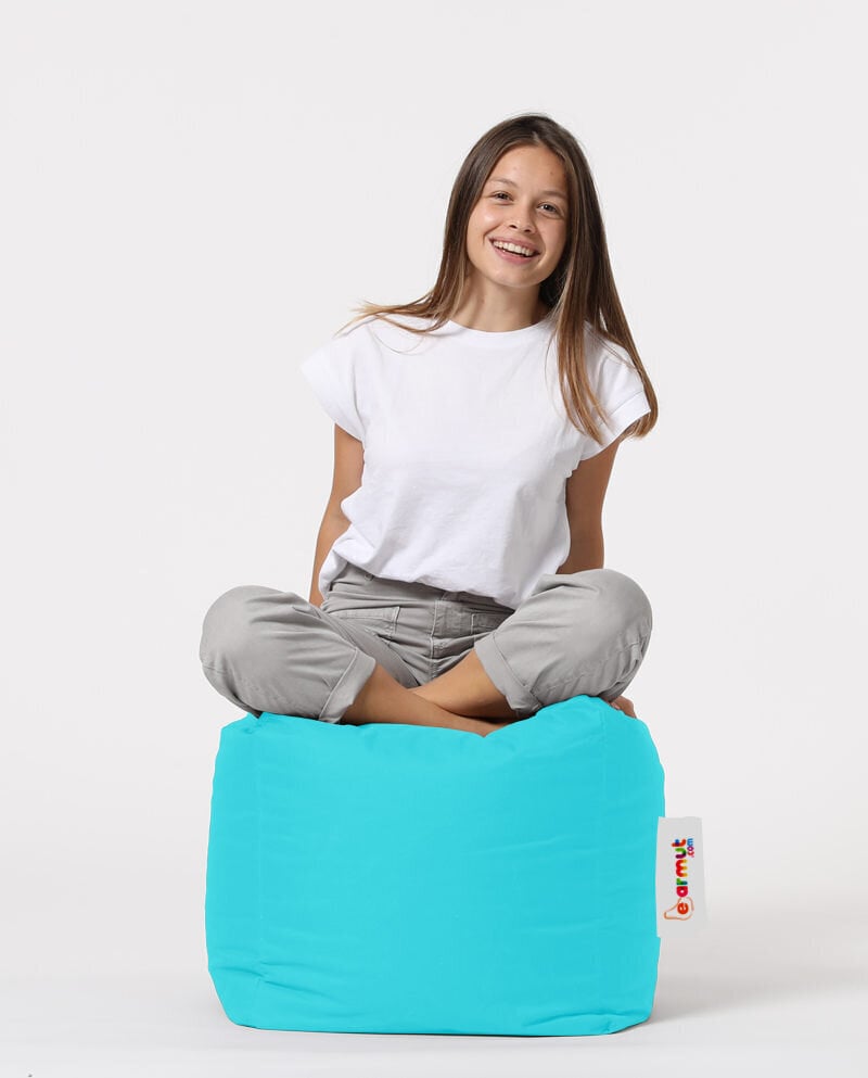 Säkkituoli Square Pouf, sininen hinta ja tiedot | Säkkituolit, rahit ja penkit | hobbyhall.fi