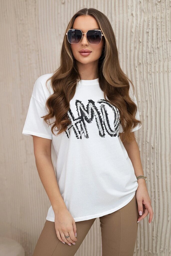 Naisten valkoinen paita Amor 28120-54060-Universaali hinta ja tiedot | Naisten T-paidat | hobbyhall.fi