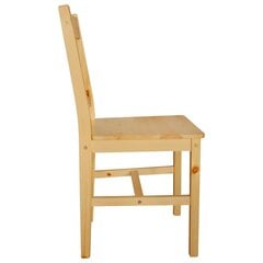 vidaXL Ruokapöydän tuolit 6 kpl mänty hinta ja tiedot | Ruokapöydän tuolit | hobbyhall.fi