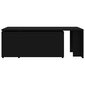 vidaXL Sohvapöytä musta 150x50x35 cm lastulevy hinta ja tiedot | Sohvapöydät | hobbyhall.fi