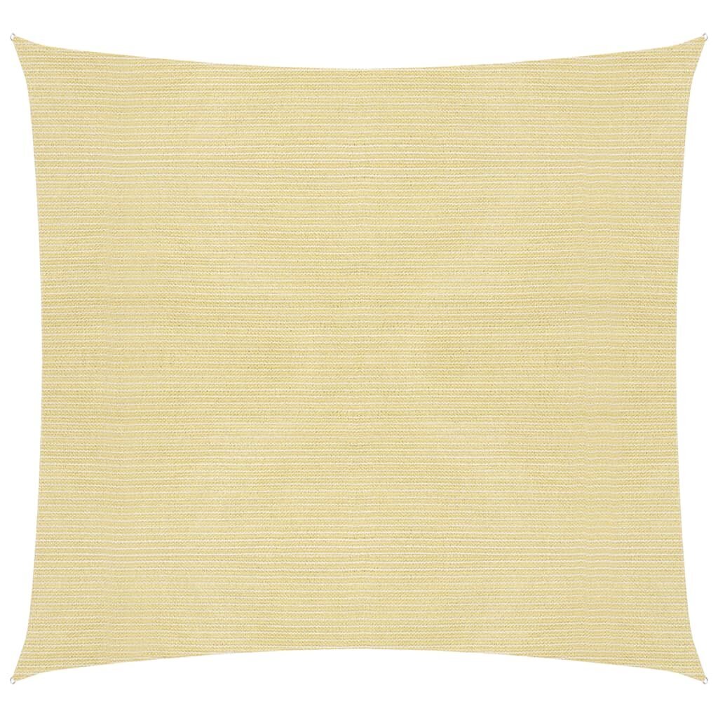 vidaXL Aurinkopurje HDPE neliönmuotoinen 2x2 m beige hinta ja tiedot | Aurinkovarjot ja markiisit | hobbyhall.fi