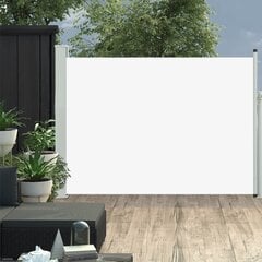 vidaXL Sisäänvedettävä terassin sivumarkiisi 100x500 cm kerma hinta ja tiedot | Aidat ja tarvikkeet | hobbyhall.fi