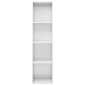 vidaXL Kirjakaappi korkeakiilto valkoinen 36x30x143 cm lastulevy hinta ja tiedot | Hyllyt | hobbyhall.fi