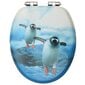 vidaXL WC-istuin soft close -kannella MDF pingviinikuosi hinta ja tiedot | WC-istuimen lisätarvikkeet | hobbyhall.fi