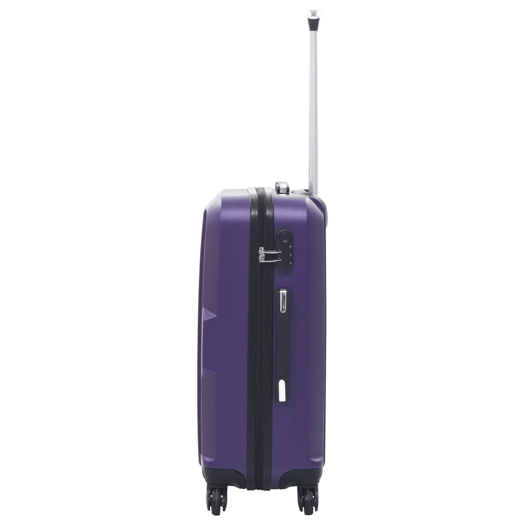 vidaXL Kovapintainen matkalaukkusarja 3 kpl violetti ABS hinta ja tiedot | Matkalaukut ja -kassit | hobbyhall.fi